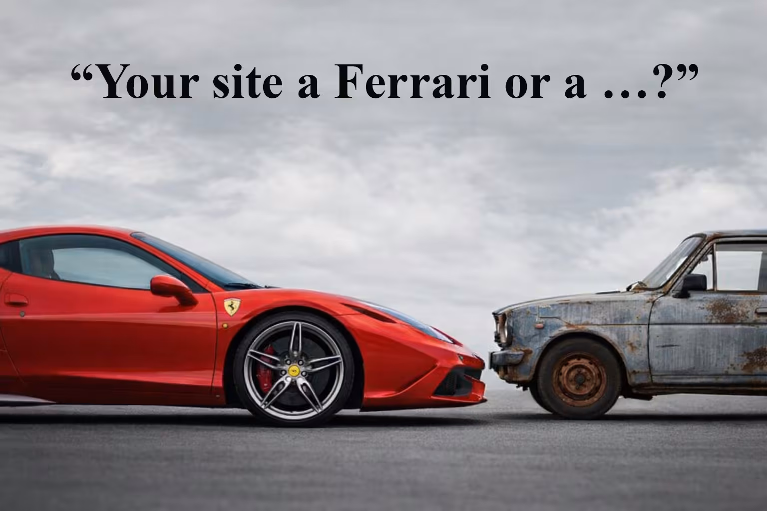 Your site a Ferrari or a rust bucket?